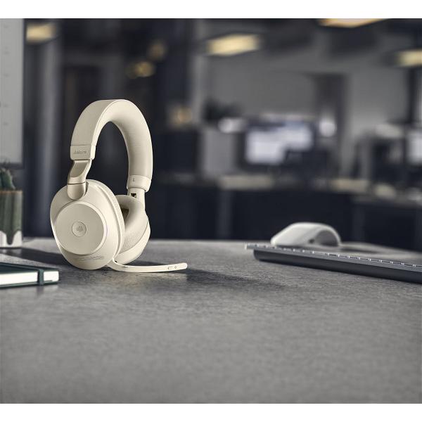 Jabra Evolve2 85, MS Teams, Link 380c, Beige - Over-Ear Headset 11